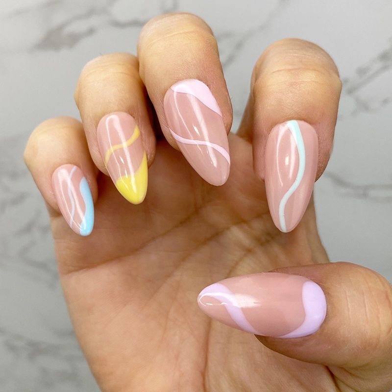 Pastel Marbled Swirls