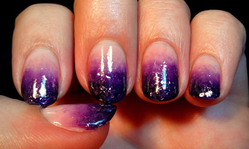 Glitter Gradient Plum