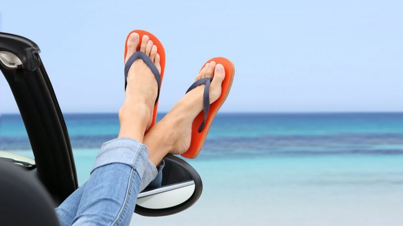 Never Pack: Flip Flops as Your Only Shoes