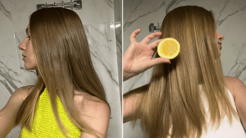 Lemon Juice Hair Lightener