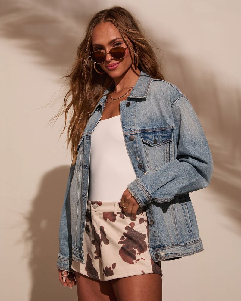 Stone-Washed Denim Jacket