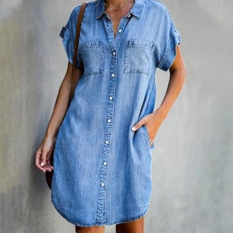 Denim Button-Down Delight