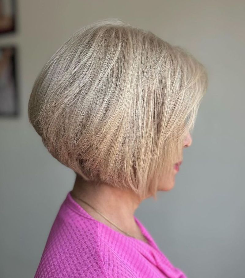 Graduated Bob with Textured Ends