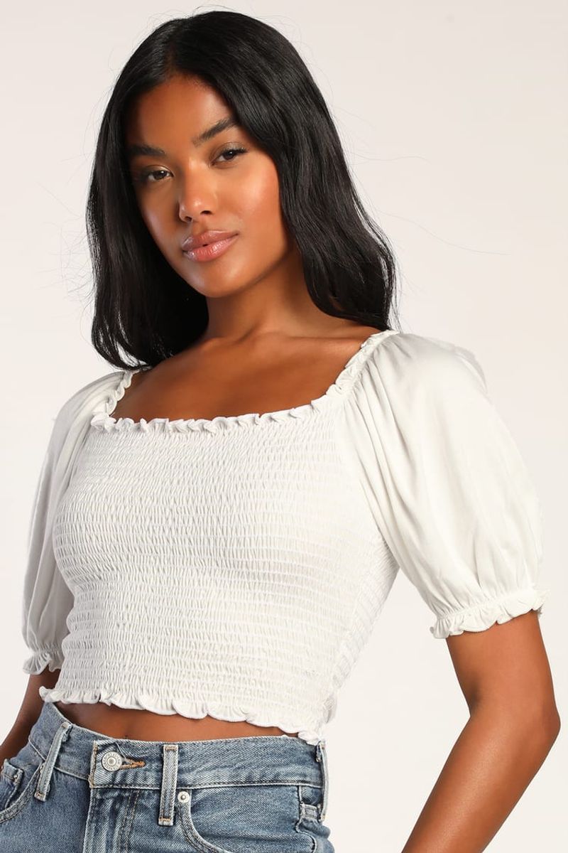 Smocked Crop Top: Brunch-to-Farmers-Market Essential
