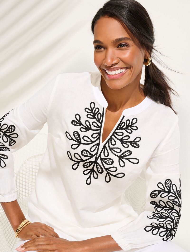 Embroidered Cotton Tunic