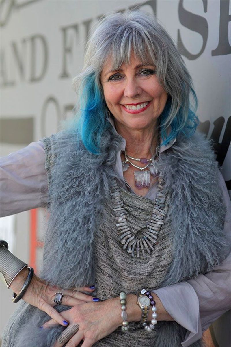 Outdated Blue Hairstyle