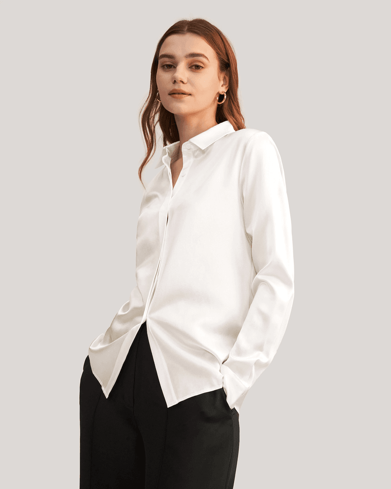 Classic White Button-Down Shirt