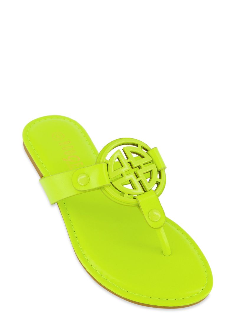 Bright Neon Flip-Flops