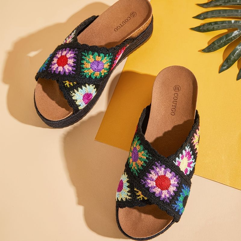 Colorful Crochet Sandals