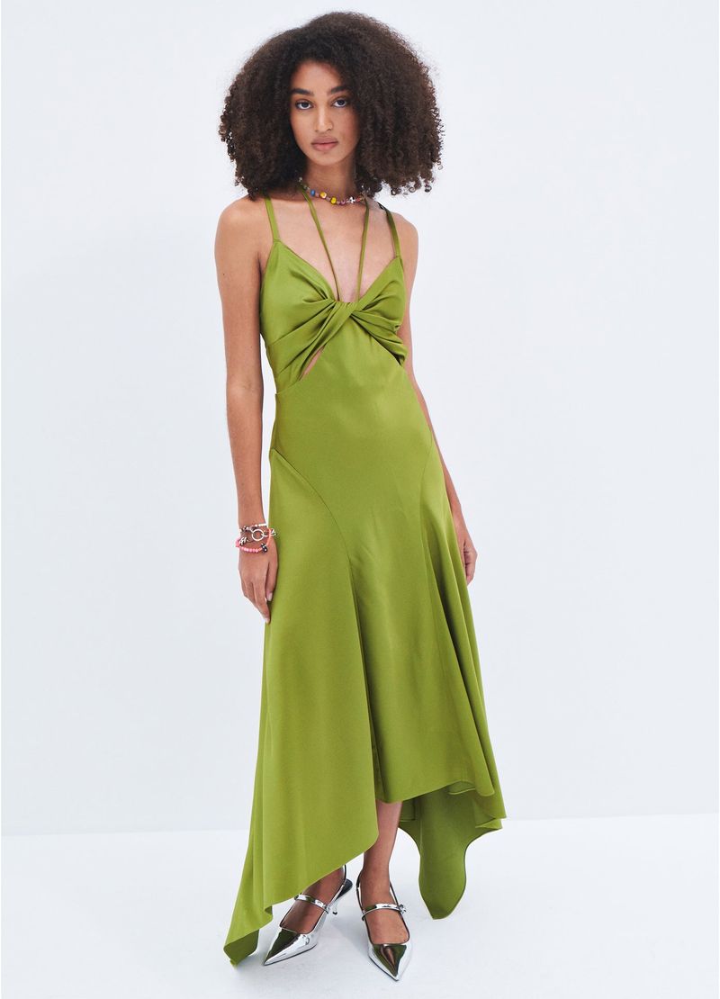 Handkerchief Hem Slip Dress
