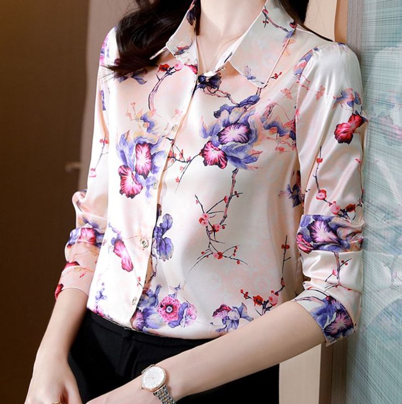 Printed Silk Blouse