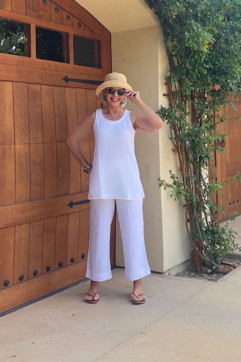 Sleeveless Cotton Shell