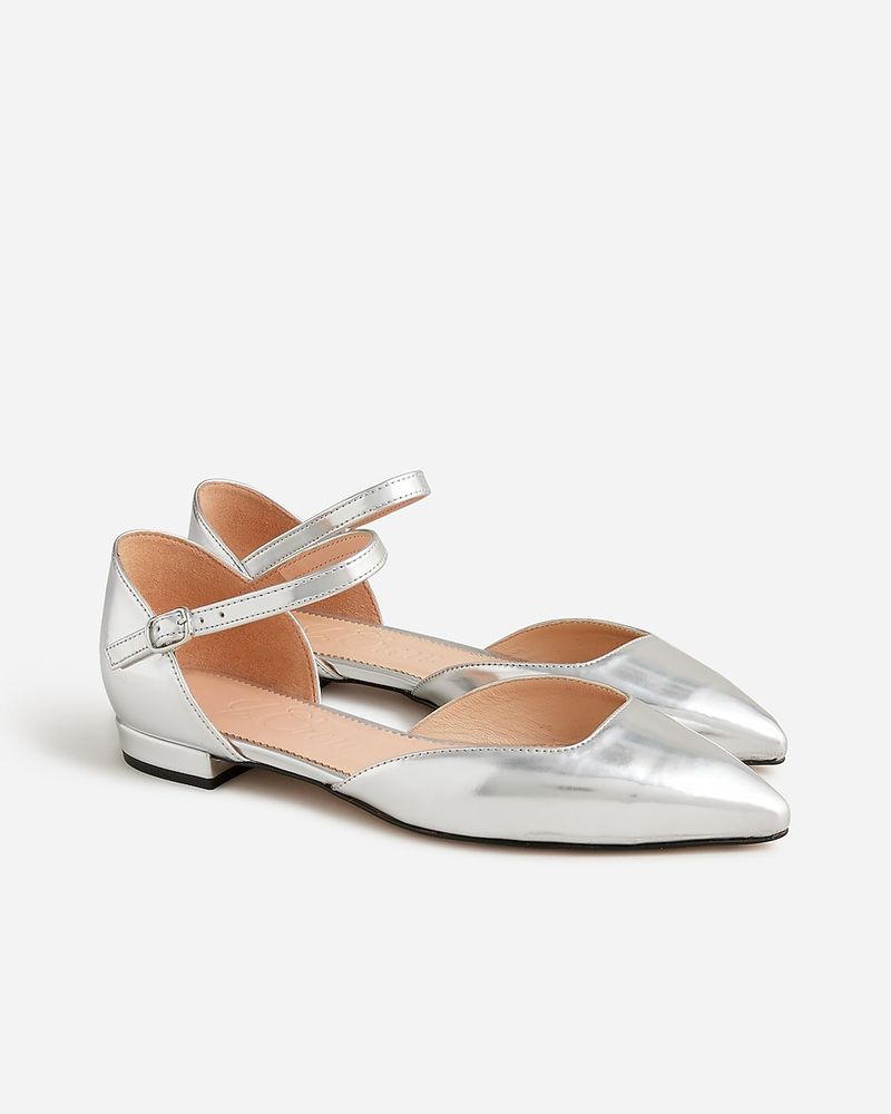 Metallic Flats For Evening Wear