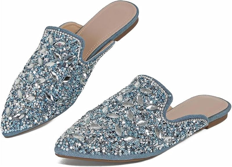 Rhinestone Mules