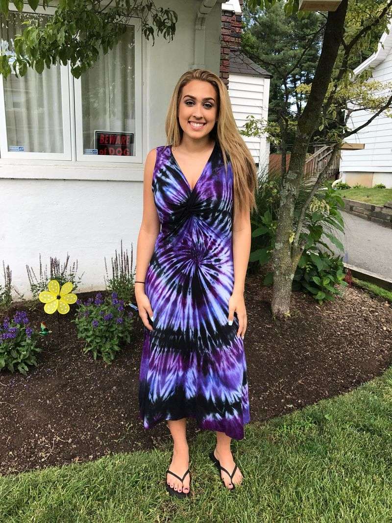 Tie-Dye Swing Dress for Music Festivals