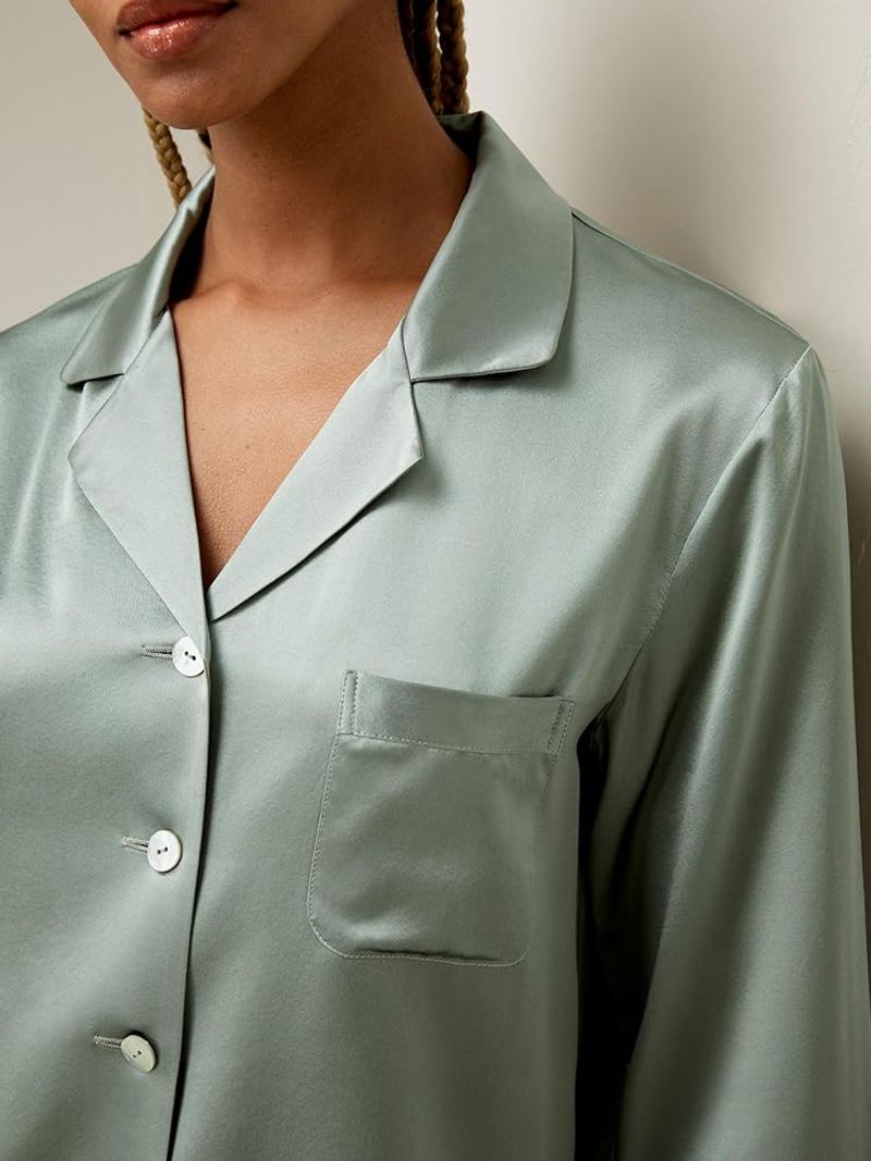 Stretch-Silk Sleep Shirt