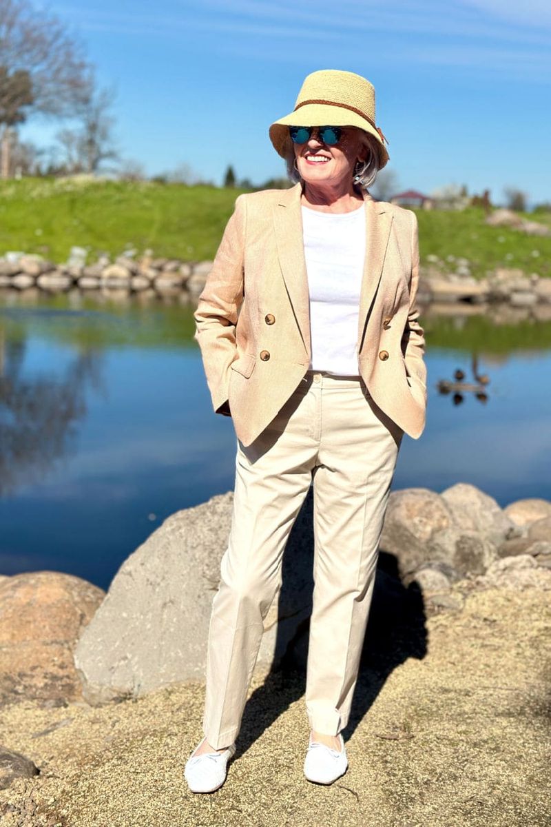 Linen Blazer and Chinos