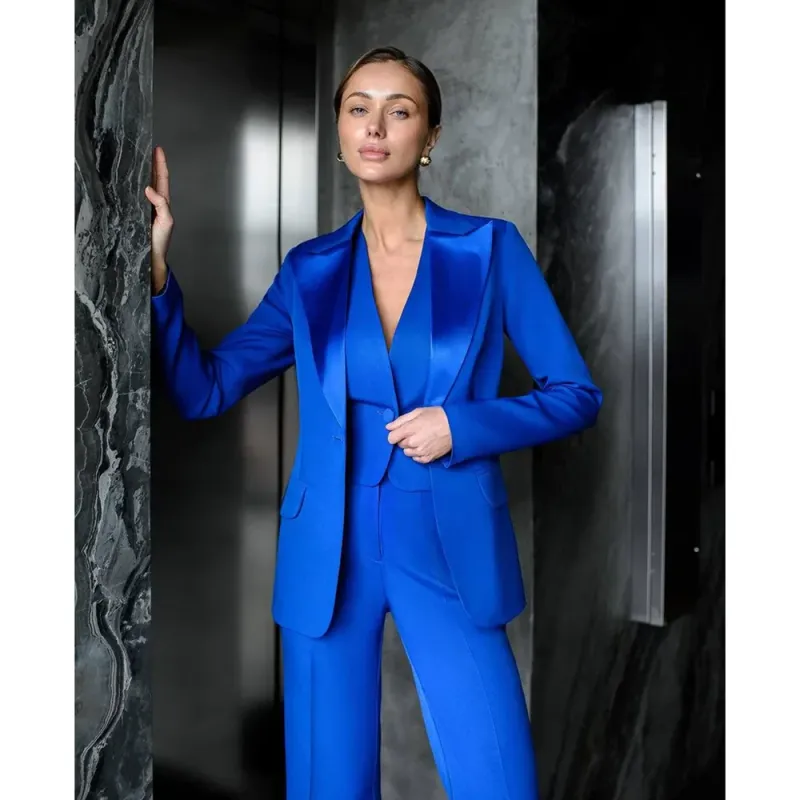 Satin-Lapel Evening Suit