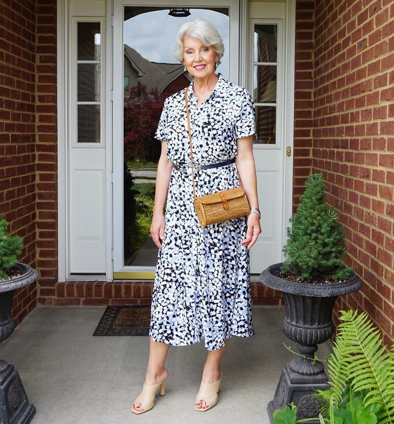 Shirt Dress with Statement Belt