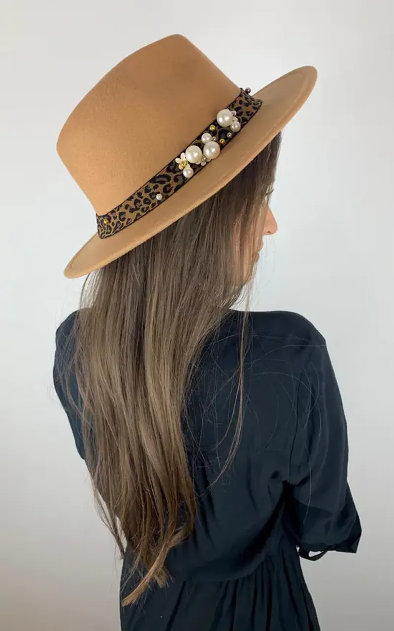 Pearl-Trimmed Hat