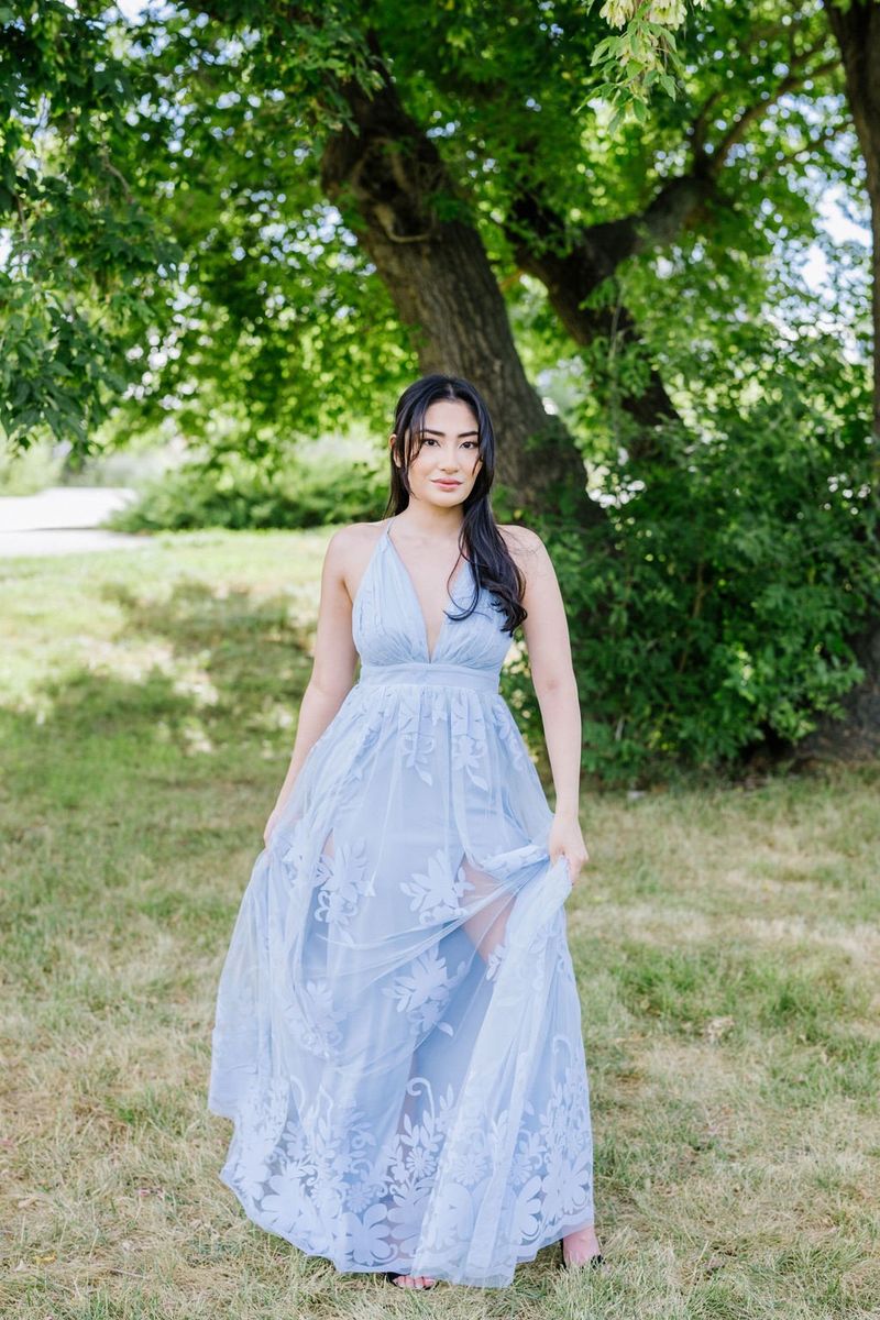 Flowy Sky Gown