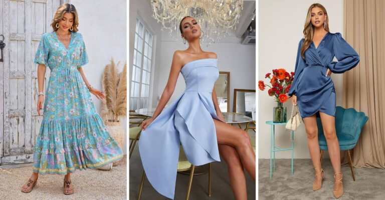 Picnic Vibes For Spring: 19 Blue Dresses To Wear