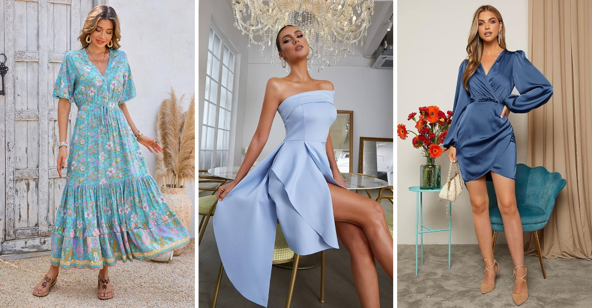 Picnic Vibes For Spring: 19 Blue Dresses To Wear