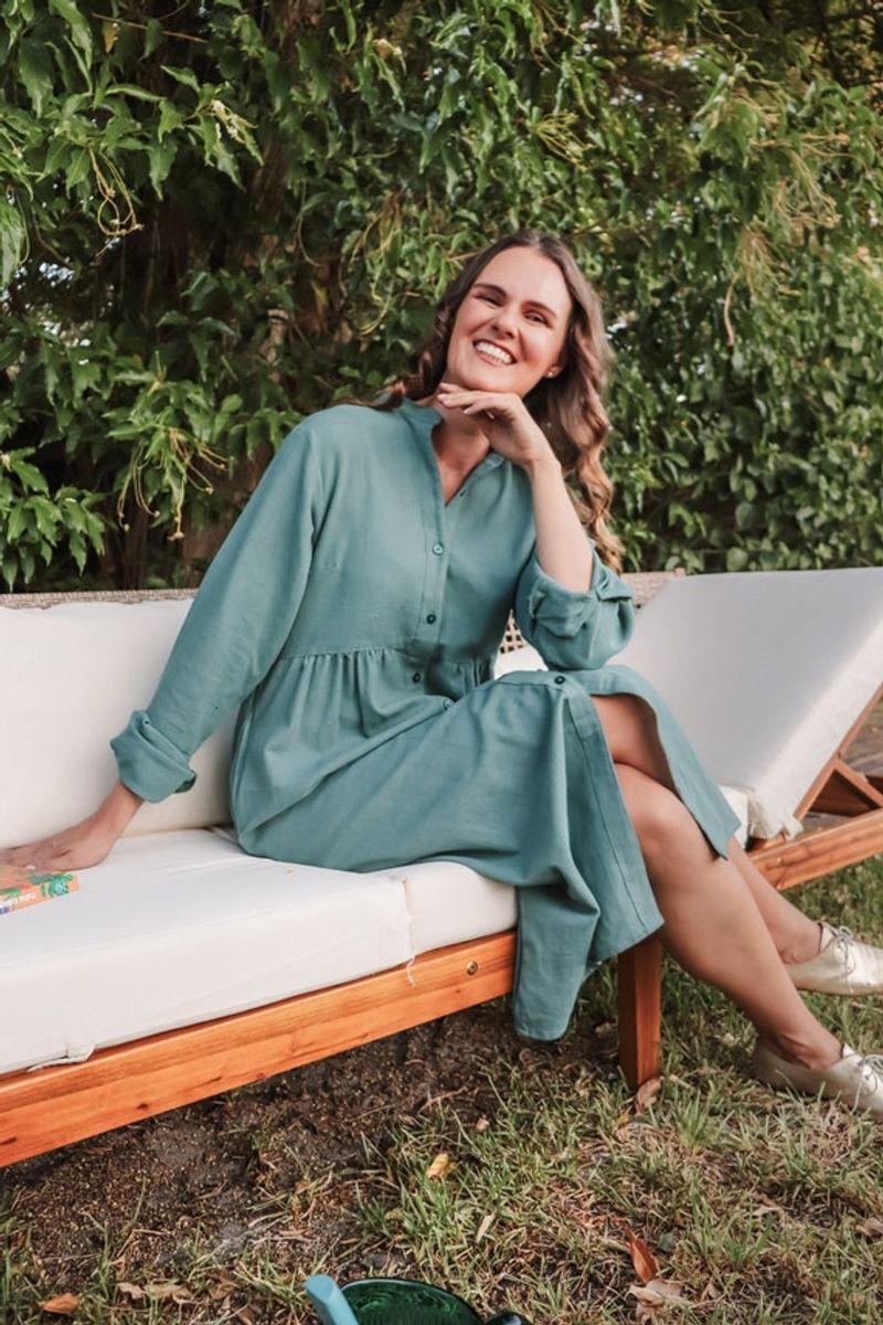 Tencel Shirt Dress With Utility Details