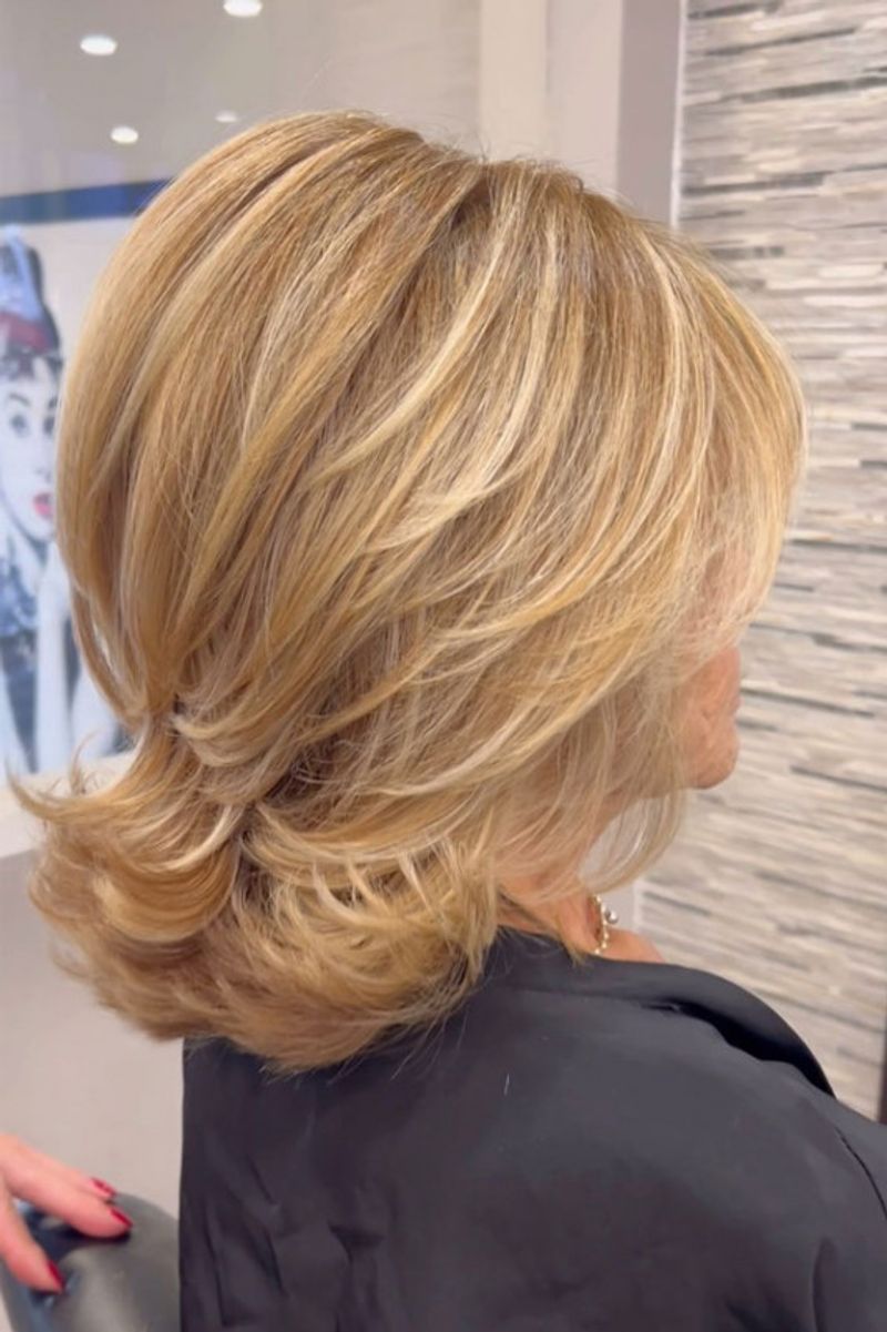 Layered Cut with Flipped Ends