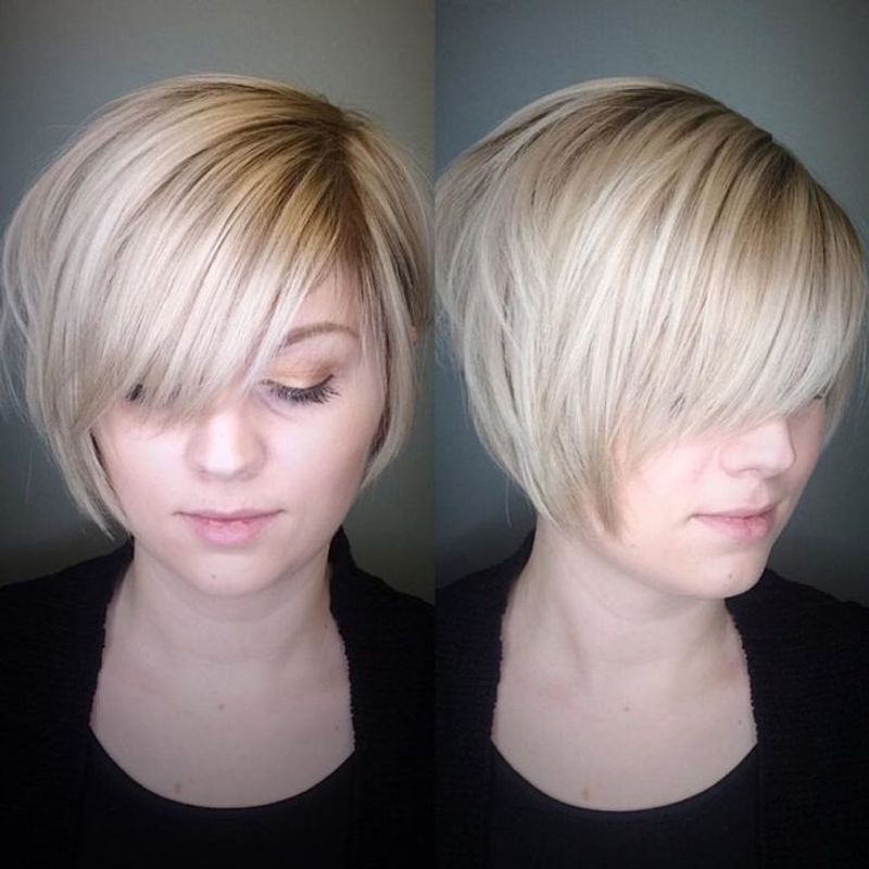 Bob with Side-Swept Bangs