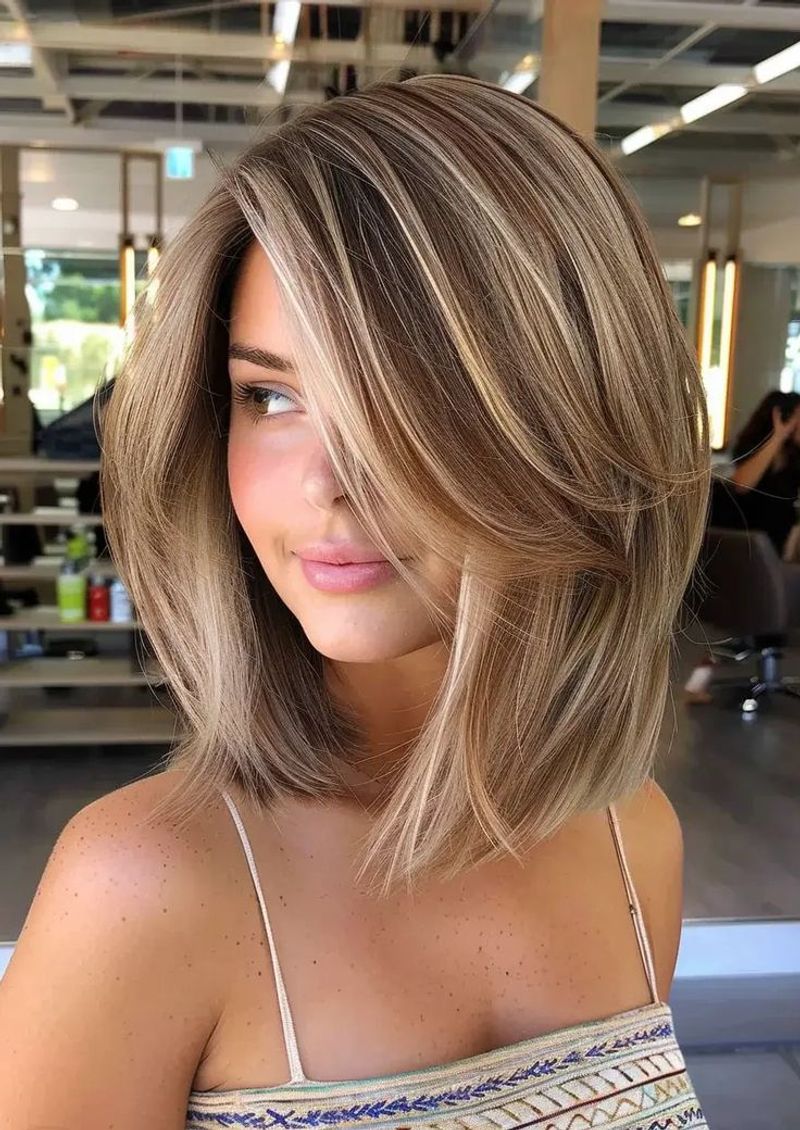 The Collarbone Lob With Face-Framing Layers