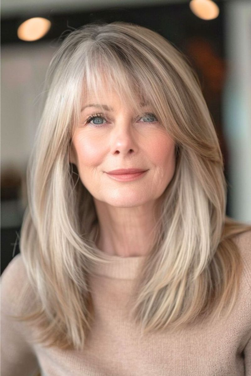Side-Swept Bangs With Layers