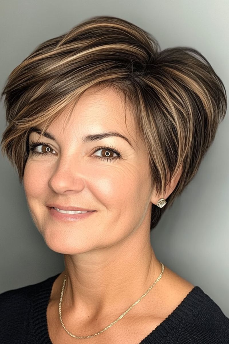 Pixie with Color Highlights