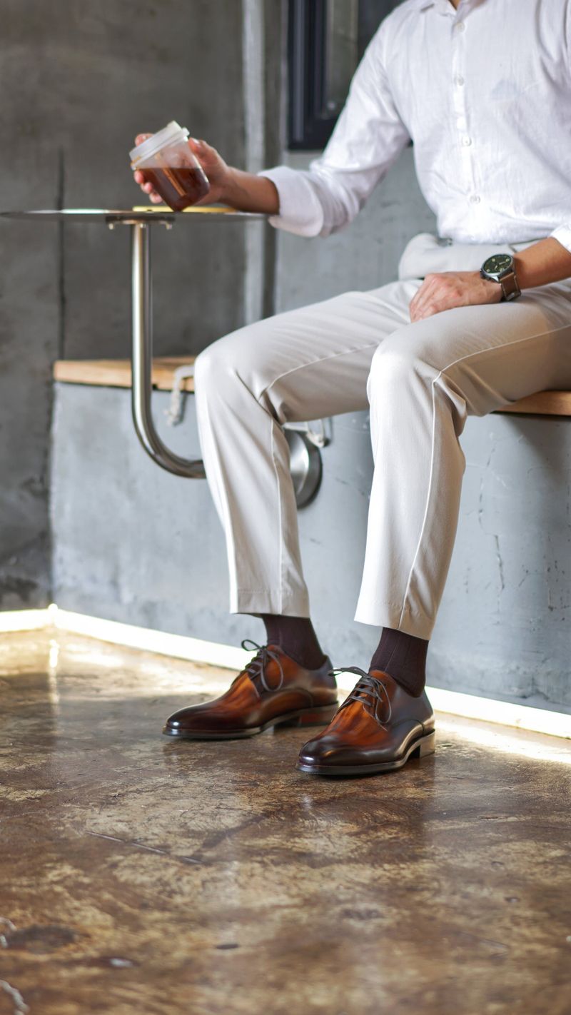 Derby Shoes with Dress Pants