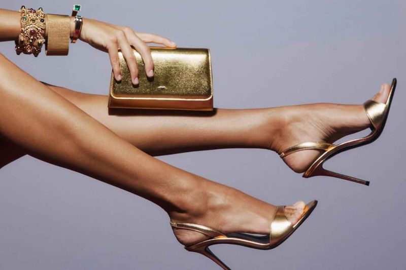 Glamorous Gold Heels