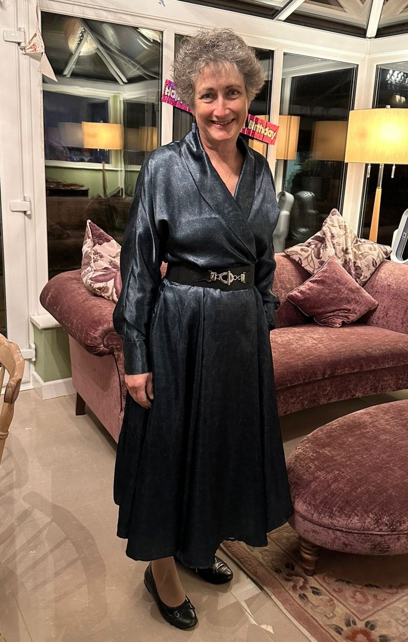 Wrap Dress in Solid Color