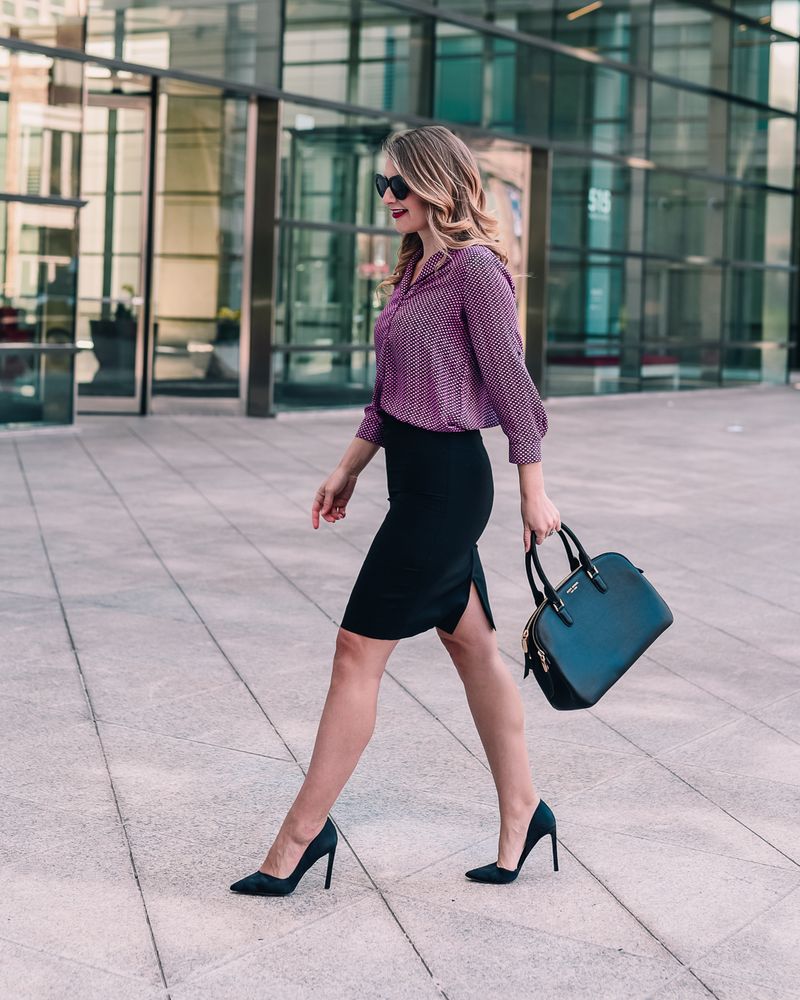 Sleek Shirt & Skirt Pairing