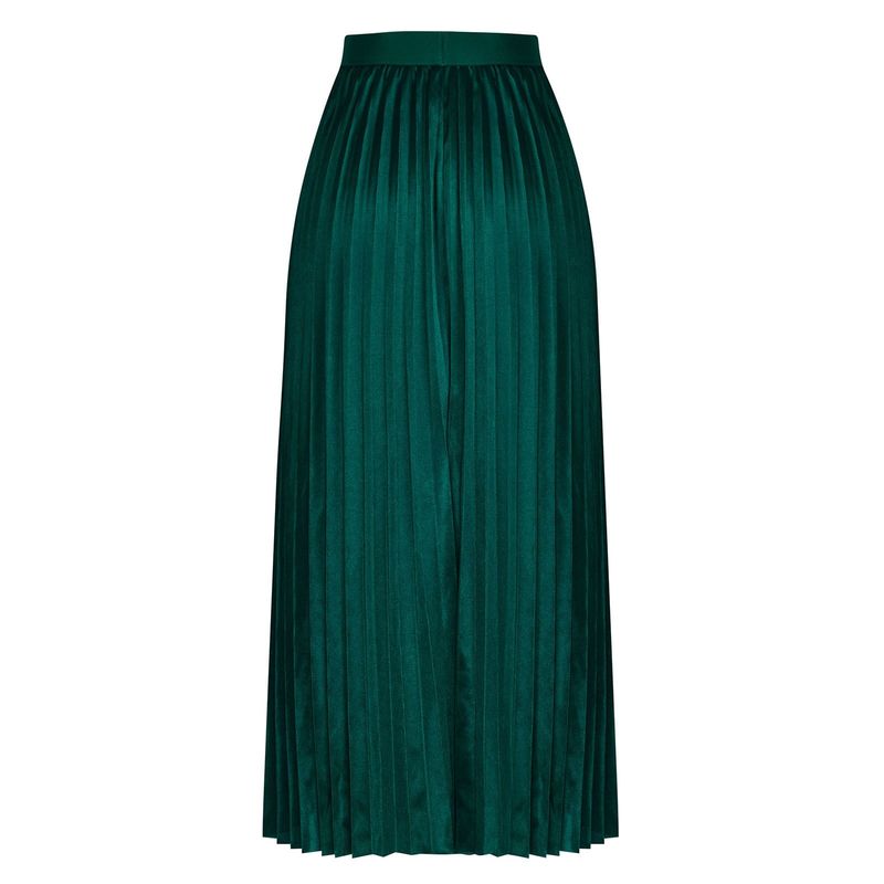 Pleated Midi with Elastic Panel