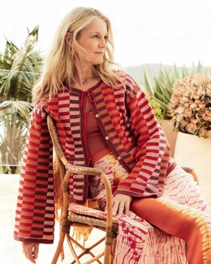 Macramé Cardigan & Slip Dress Layering