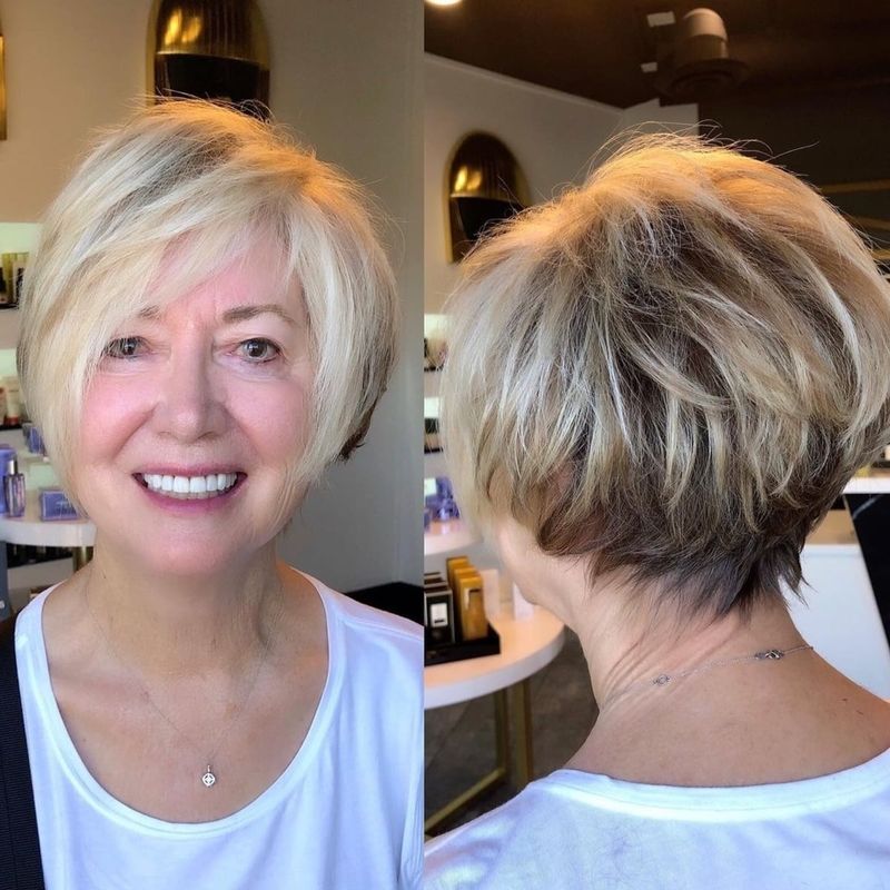 Rounded Pixie with Elongated Nape