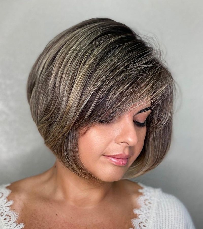 Chin-Length Rounded Bob
