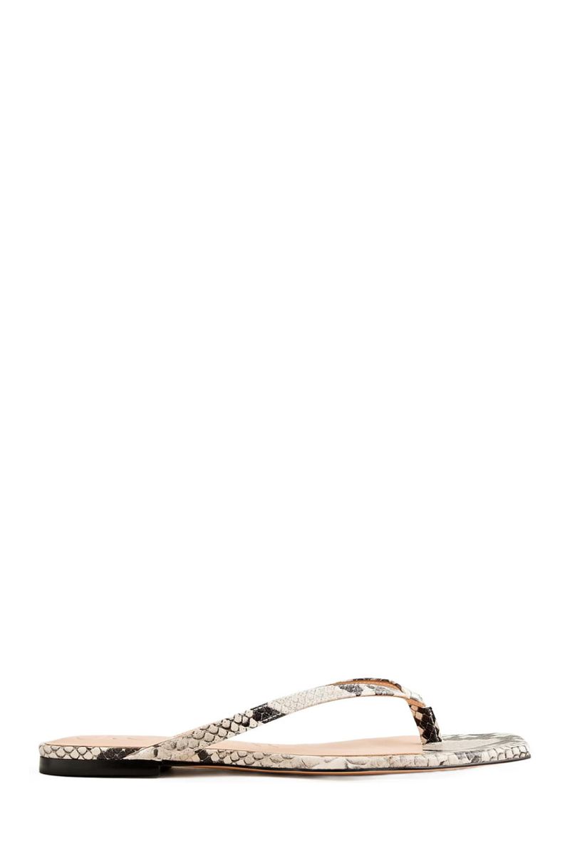 Classic White Flip-Flops with Bold Prints