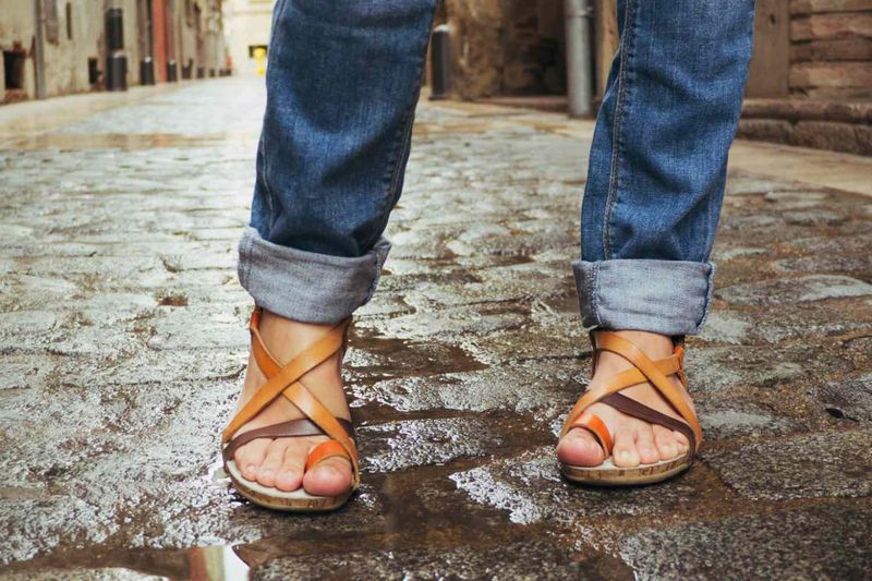 Minimalist Leather Slides
