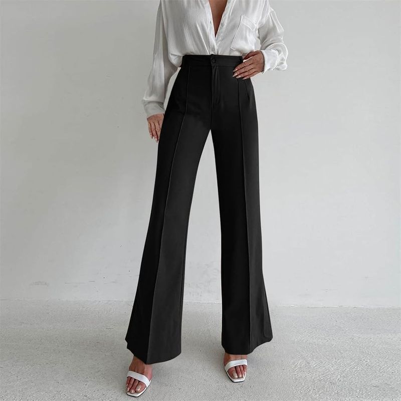 Elegant High-Waist Suit Pants