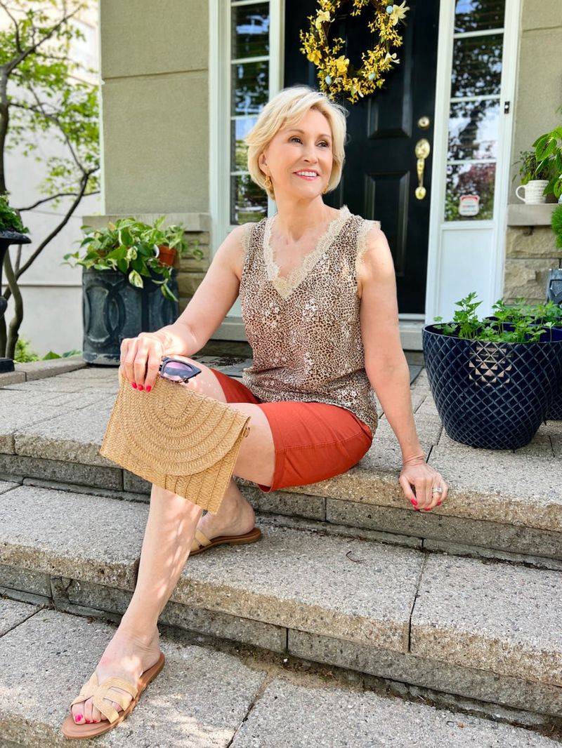 Sophisticated Shorts with Elegant Top