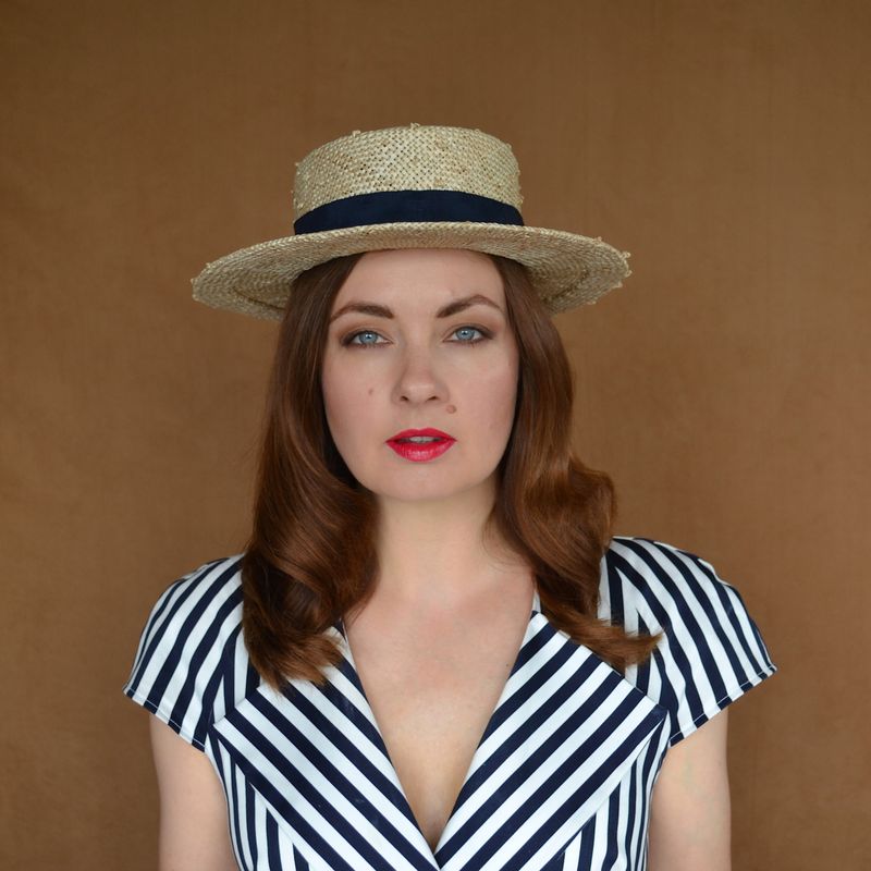 Elegant Boater Hat