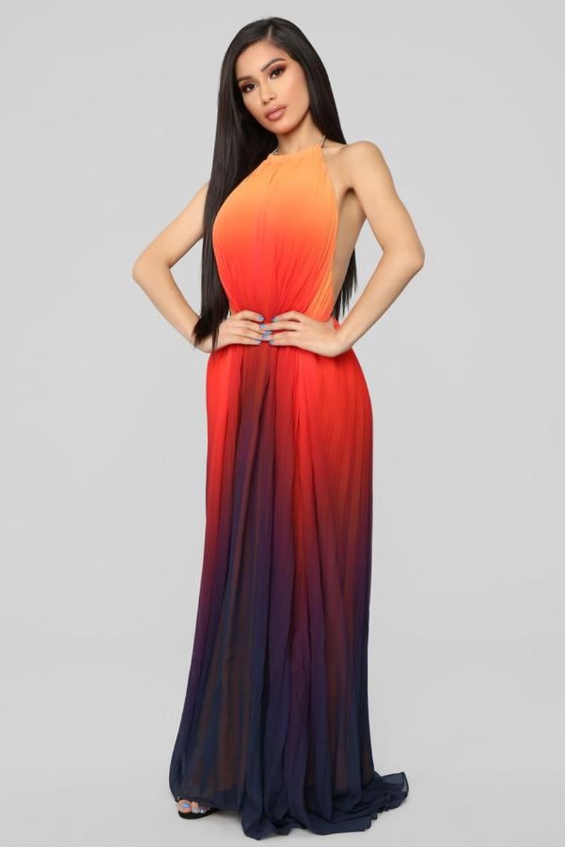 Sunset Gradient Maxi Dress
