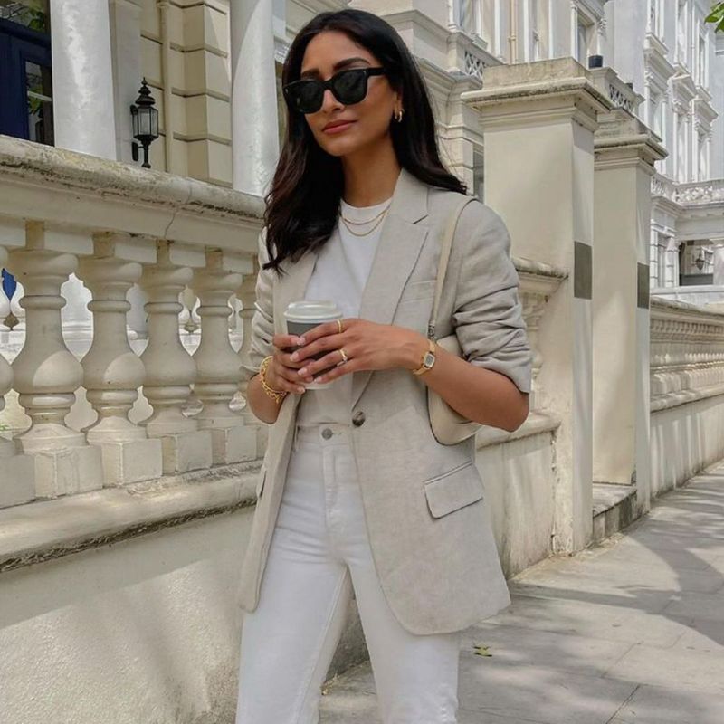 Linen Blend Blazer