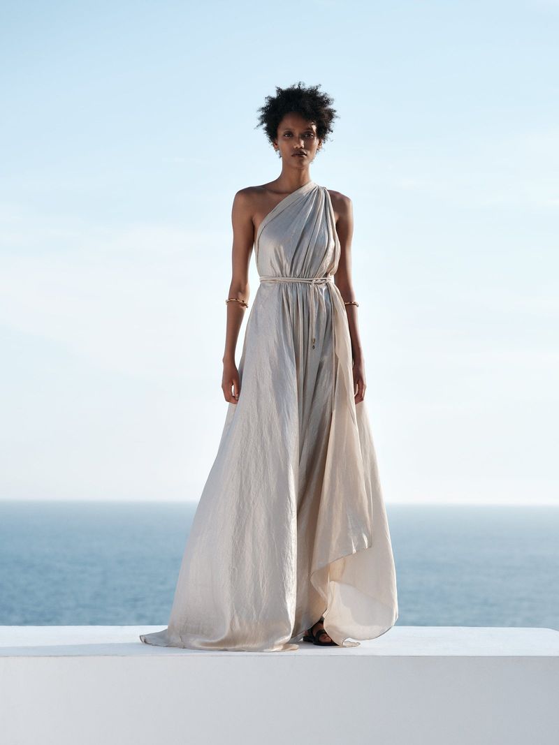 One-Shoulder Grecian Goddess