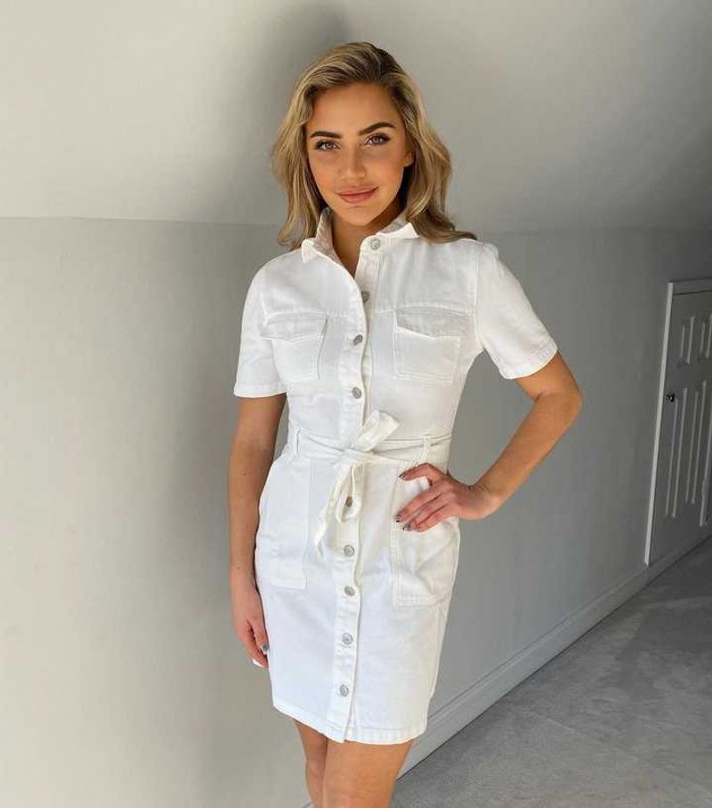 Drawstring Waist Shirtdress